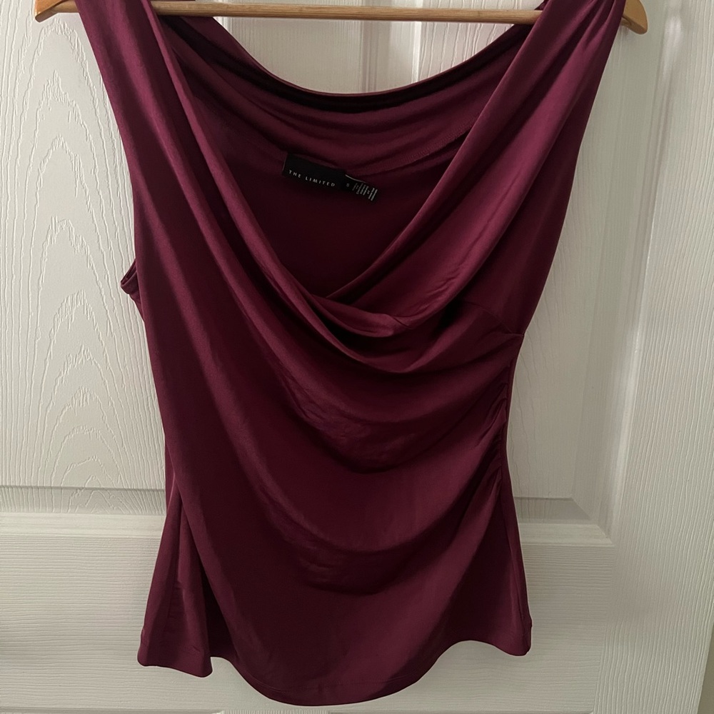 Burgundy Dress Blouse, Limited Brand, Size Small